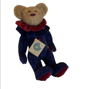 Boyds Bears Mr. Barnum teddy bear with tag / clown bear J.B. Bean Series